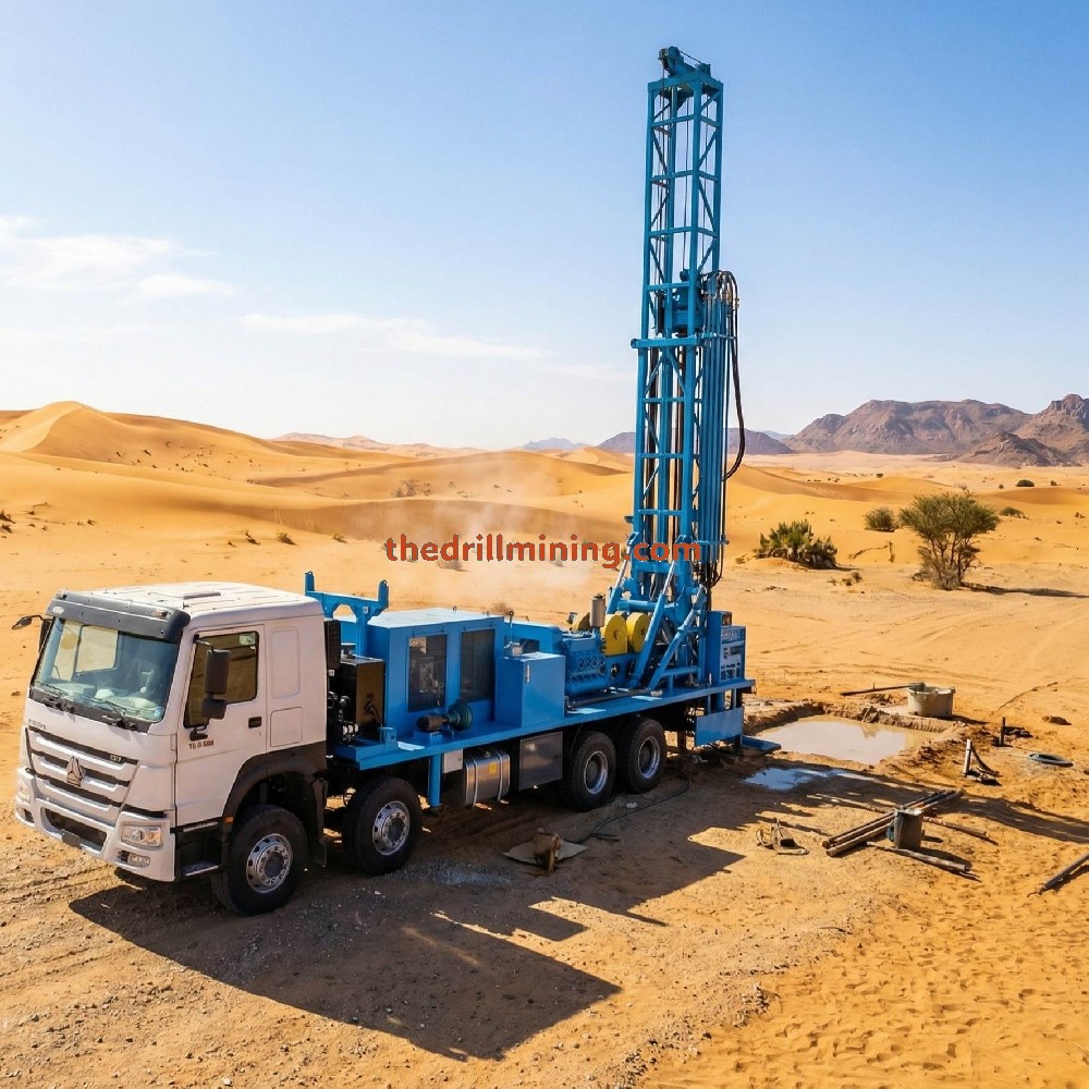 Customized Multi-functional Truck Mounted Deep Well Drilling Rig | 500-1500m Depth